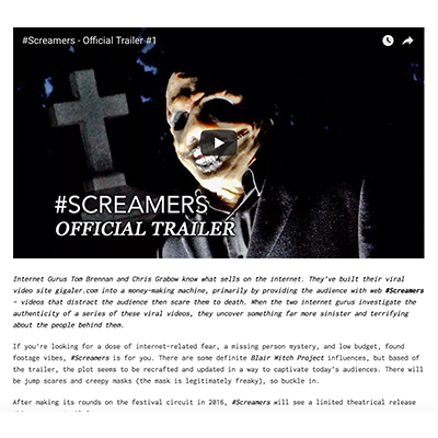 ‘#Screamers’ Shows Some Things Are Safer Behind Screens